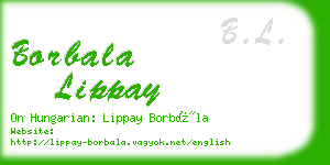 borbala lippay business card